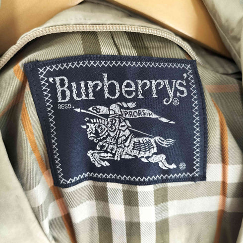 バーバリーズ BURBERRYS 裏地チェック比翼ステンカラーコート メンズ 170