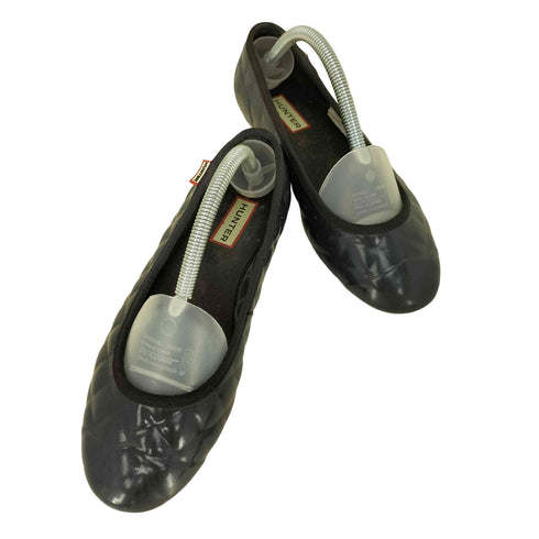 ハンター HUNTER ORIGINAL QUILTED BALLERINA GLO レインシューズ レディース UK:4