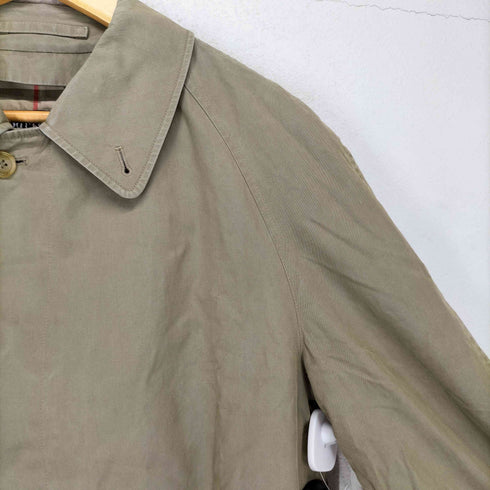 バーバリーズ BURBERRYS MADE IN ENGLAND 裏地ノバチェック比翼ステンカラーコート メンズ
