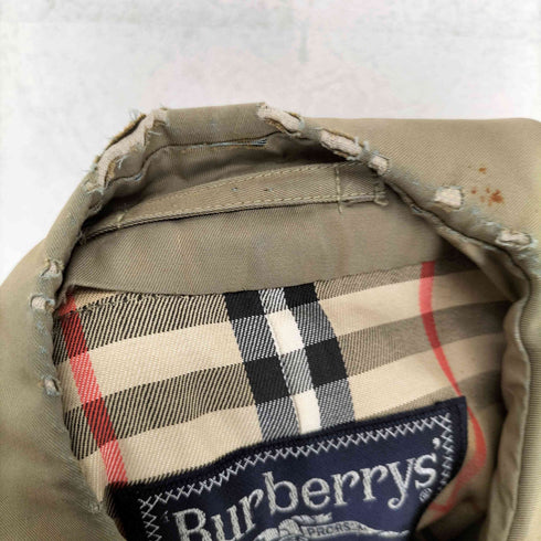バーバリーズ BURBERRYS 裏地ノバチェックベルト付比翼ステンカラーコート メンズ 175
