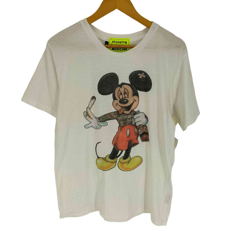 キャラクタープリント S/S クルーネック Tシャツ メンズ import:L