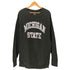 スティーブ バリース STEVE&BARRYS MICHIGAN STATE カレッジロゴ Reverse Weave型 クルーネック スウェット メンズ import:XL