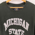 スティーブ バリース STEVE&BARRYS MICHIGAN STATE カレッジロゴ Reverse Weave型 クルーネック スウェット メンズ import:XL