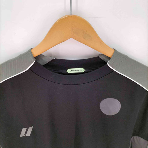 umamiism メッシュ素材 ワンポイントプリントTシャツ メンズ import:XS