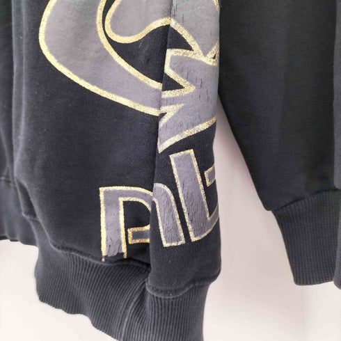 pnb nation ロゴ刺繍 プリント クルーネックスウェット メンズ import:XL