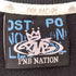 pnb nation ロゴ刺繍 プリント クルーネックスウェット メンズ import:XL