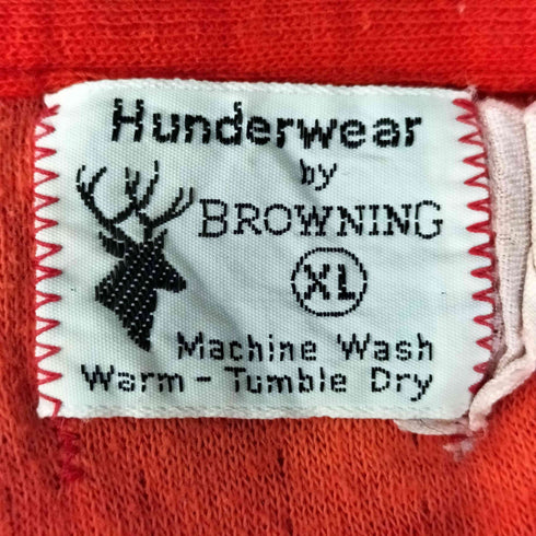 HUNDERWEAR BY BROWNING 70-80S クルーネック ニット L/S Tシャツ メンズ import:XL