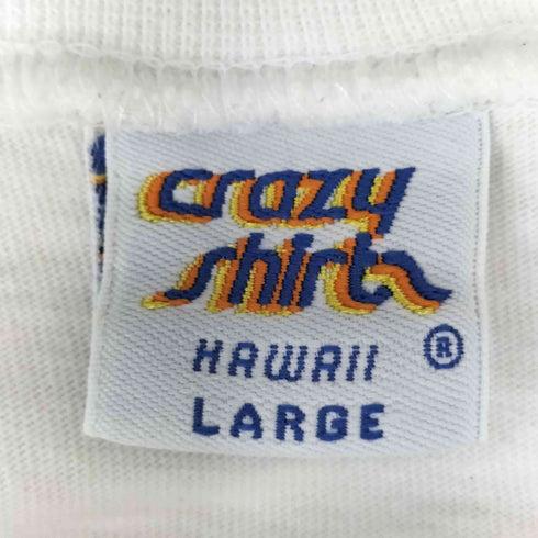 クレイジーシャツ CRAZY SHIRTS 90S USA製 ALCATRAZ TRIATHLON アルカトラズ 両面 プリント S/S クルーネック Tシャツ メンズ import:L