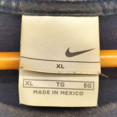 ナイキ NIKE 00s グレータグ メキシコ製 スウッシュロゴ プリント クルーネック Tシャツ メンズ import:XL