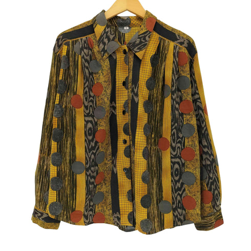 総柄 L/S オープンカラーシャツ メンズ 9R
