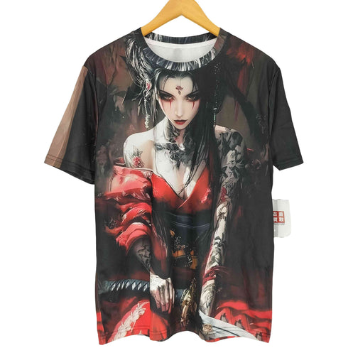 イラスト クルーネックTシャツ メンズ S