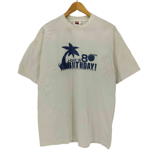 ナイキ NIKE 00S メキシコ製 TEAMタグ フロント プリント クルーネック S/S Tシャツ メンズ import:L