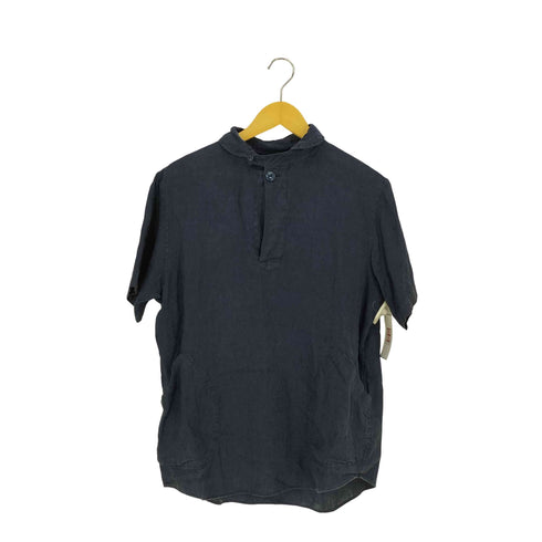 ザスモックショップ THE SMOCK SHOP 丸襟綿麻プルオーバーシャツ メンズ