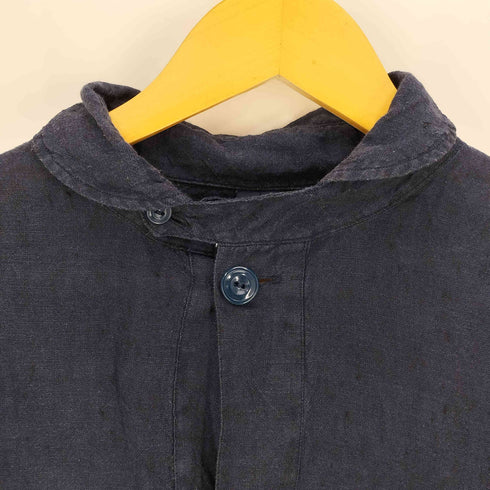 ザスモックショップ THE SMOCK SHOP 丸襟綿麻プルオーバーシャツ メンズ