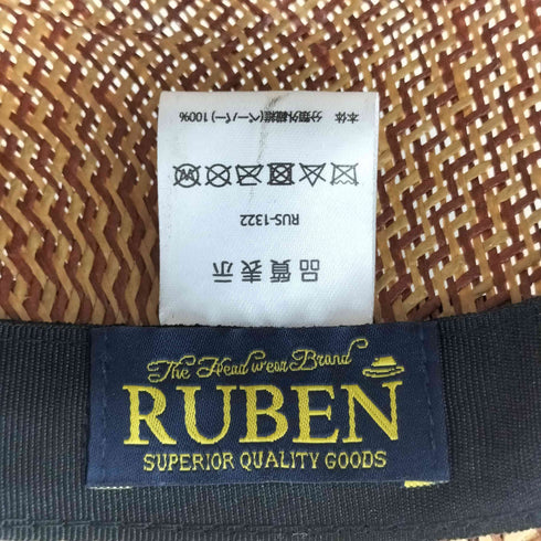 ルーベン RUBEN ストローハット 麦わら帽子 レディース