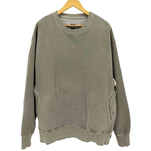 エムエフシーストア MFC STORE ダメージ加工 サイドポケット クルーネックスウェット メンズ import:XL