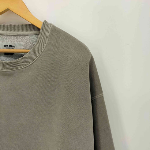 エムエフシーストア MFC STORE ダメージ加工 サイドポケット クルーネックスウェット メンズ import:XL