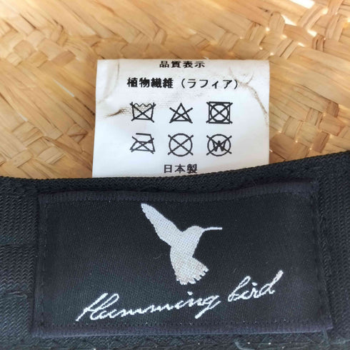 HummingBird ハミングバード リボンデザイン ストローハット 麦わら帽子 レディース