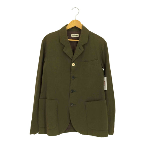 オニキ ONIKI 4B Tailored Jacket - Seersucker シアサッカー テーラードジャケット メンズ JPN:M