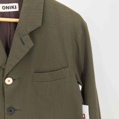 オニキ ONIKI 4B Tailored Jacket - Seersucker シアサッカー テーラードジャケット メンズ JPN:M