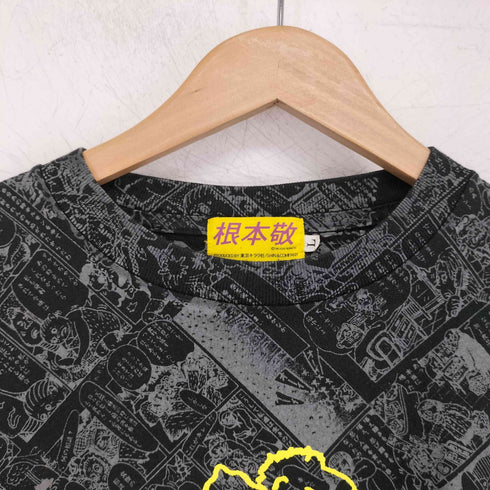 コミック総柄 S/S Tシャツ メンズ L