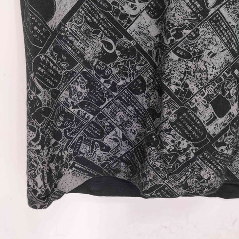 コミック総柄 S/S Tシャツ メンズ L