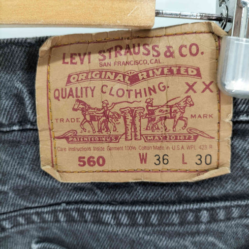 リーバイス Levis MADE IN USA 92年4月製 560 ブラック バギー デニム メンズ W36/L30