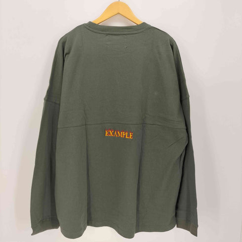 イグザンプル EXAMPLE フレイム プリント クルーネック L/S Tシャツ メンズ JPN:XXL