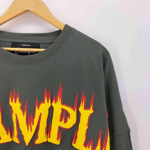 イグザンプル EXAMPLE フレイム プリント クルーネック L/S Tシャツ メンズ JPN:XXL