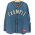 イグザンプル EXAMPLE フロントロゴ ベースボール シャツ メンズ JPN:XL