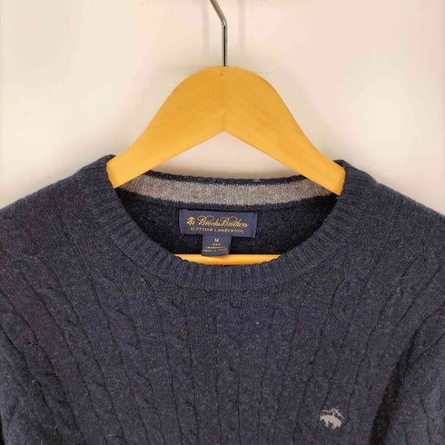 ブルックスブラザーズ BROOKS BROTHERS scottish Lambswool ケーブルニット メンズ import:M