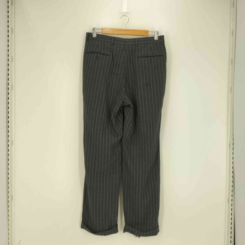 ブルックスブラザーズ BROOKS BROTHERS ウール100% ストライプ 2タックスラックス メンズ 33W