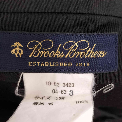 ブルックスブラザーズ BROOKS BROTHERS ウール100% ストライプ 2タックスラックス メンズ 33W
