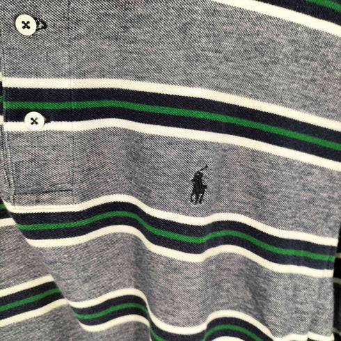 ポロゴルフラルフローレン POLO GOLF RALPH LAUREN ポニー刺繍 ボーダー ポロシャツ メンズ import:XXL