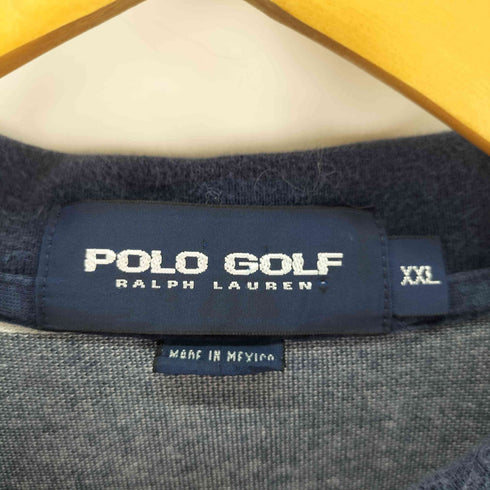 ポロゴルフラルフローレン POLO GOLF RALPH LAUREN ポニー刺繍 ボーダー ポロシャツ メンズ import:XXL