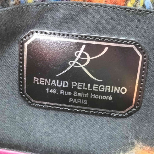 renaud pellegrino シボ革 ハンドバッグ レディース
