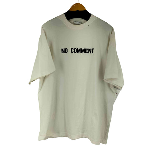 バレンシアガ BALENCIAGA 23SS NO COMMENT プリント クルーネック S/S Tシャツ メンズ XXS