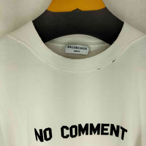 バレンシアガ BALENCIAGA 23SS NO COMMENT プリント クルーネック S/S Tシャツ メンズ XXS