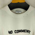 バレンシアガ BALENCIAGA 23SS NO COMMENT プリント クルーネック S/S Tシャツ メンズ XXS