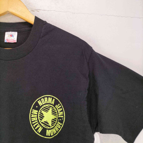 フルーツオブザルーム FRUIT OF THE LOOM 1993 90s- USA製 袖裾シングル 両面プリントクルーネックTシャツ メンズ L