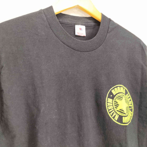 フルーツオブザルーム FRUIT OF THE LOOM 1993 90s- USA製 袖裾シングル 両面プリントクルーネックTシャツ メンズ L