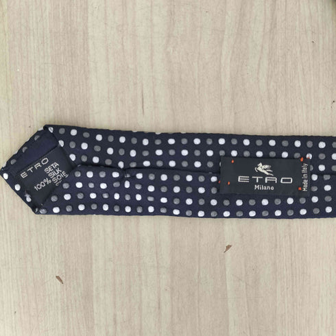 エトロ ETRO ドット柄シルクネクタイ メンズ