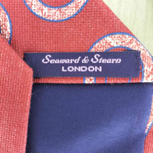 seaward&stearn} ペイズリー柄シルクネクタイ メンズ