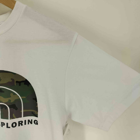 ザノースフェイス THE NORTH FACE S/S CAMOUFLA LG T ショートスリーブ カモフラ ロゴグラフィック Tシャツ レディース import:M