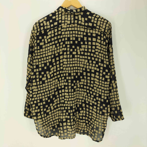 CAROLE TOMKINS THE BIG SHIRT USA製 総柄 L/S シャツ レディース US:0-2