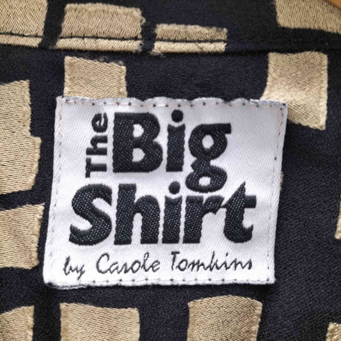 CAROLE TOMKINS THE BIG SHIRT USA製 総柄 L/S シャツ レディース US:0-2