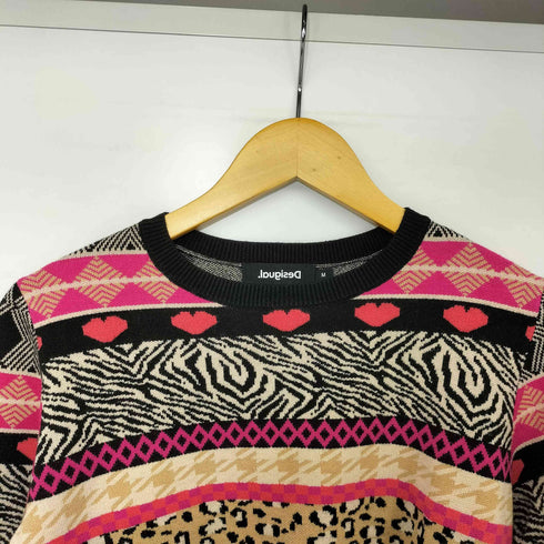 デシグアル Desigual プリントライン セーター レディース JPN:M