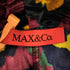 マックスアンドコー MAX&CO. 総柄 ボウタイベロアワンピース レディース 36