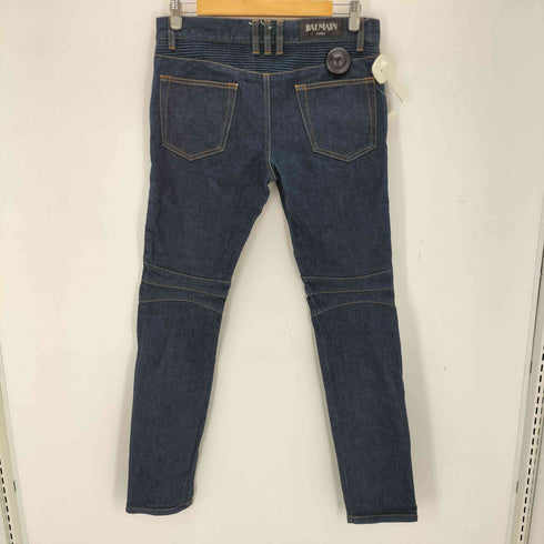バルマンパリ BALMAIN PARIS インディゴバイカーデニム メンズ 30