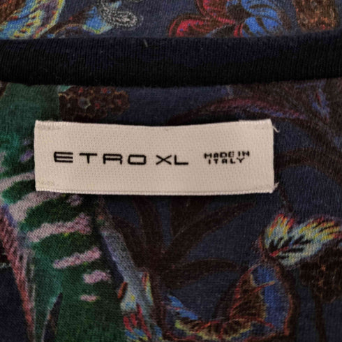 エトロ ETRO 花柄VネックS/Sカットソー メンズ import:XL